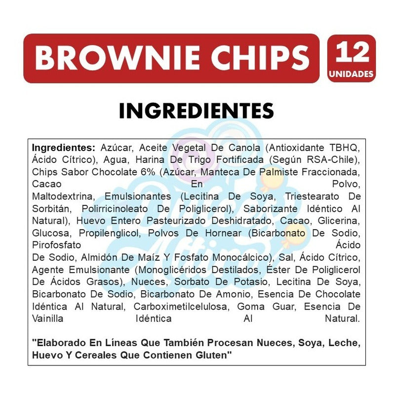 Caja Brownie Chips Nutra Bien (caja Con 12 Unidades)