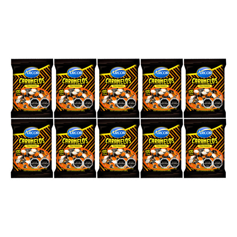 Dulces Para Halloween - Caramelos Piña Y Naranja (pack 10un)
