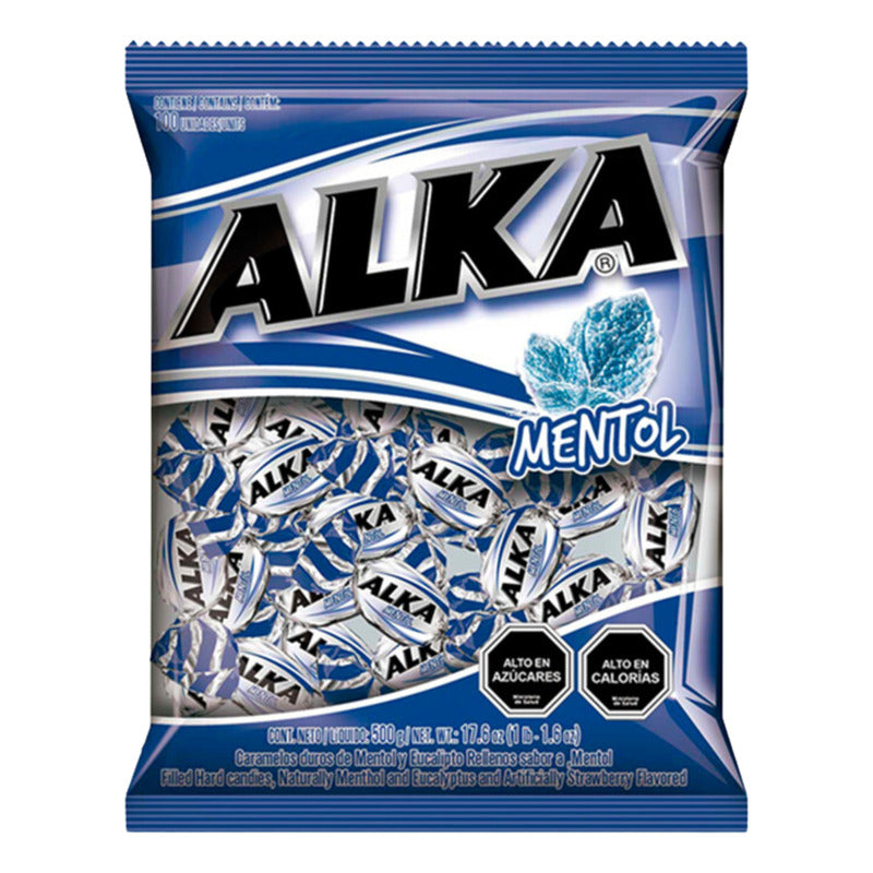Alka Mentol Individual - Pack De 3 Bolsas De 100un C/u