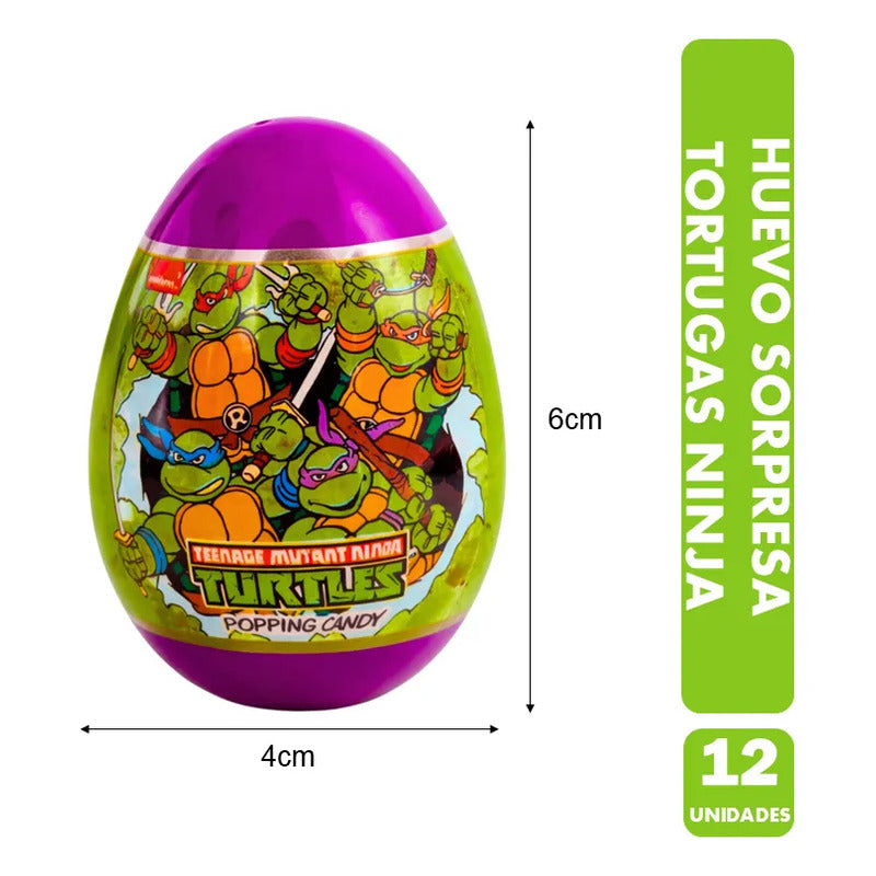 Huevo Sorpresa Tortugas Ninja Brickell Candy (display 12 Un)