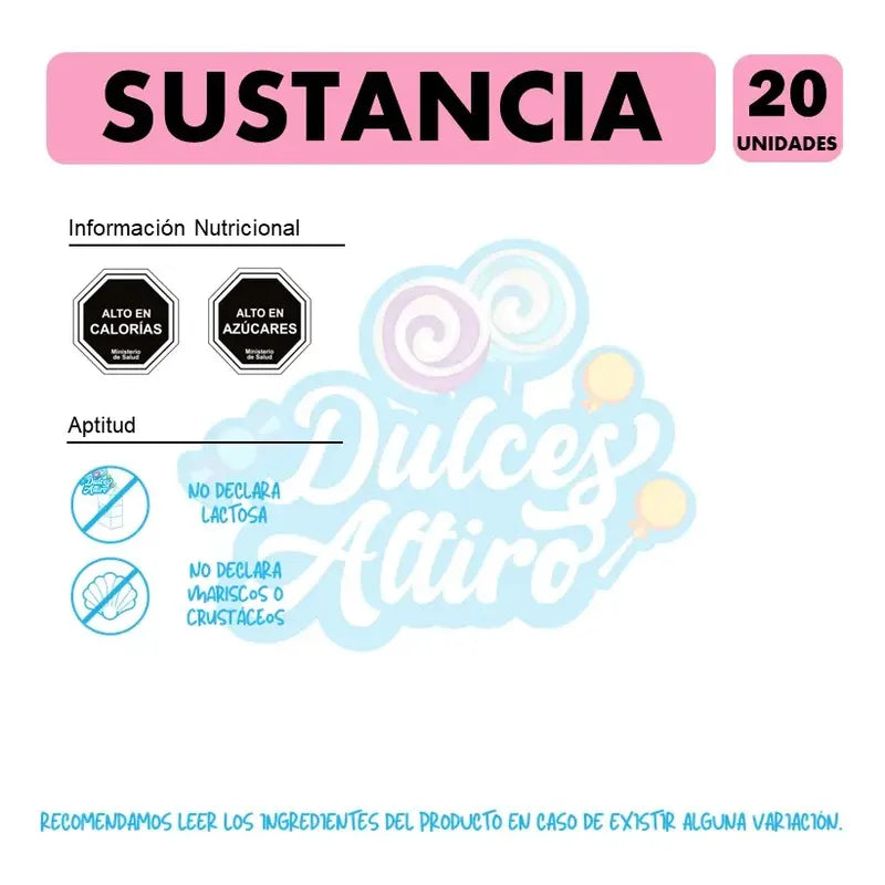 Sustancia X20 (bolsa De 20 Sustancias)