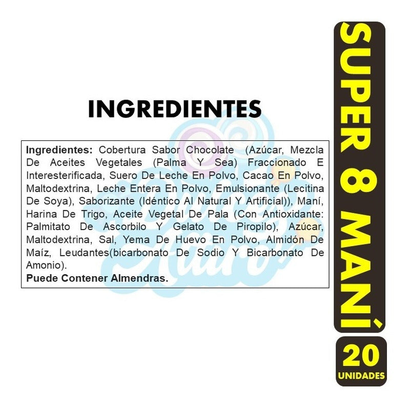 Super 8 2.0 Mani De Nestle (caja Con 20 Unidades)