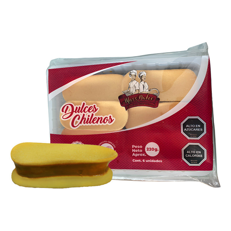 Pastel Artesanal Chileno Con Manjar Curacavi (display 6 Un)