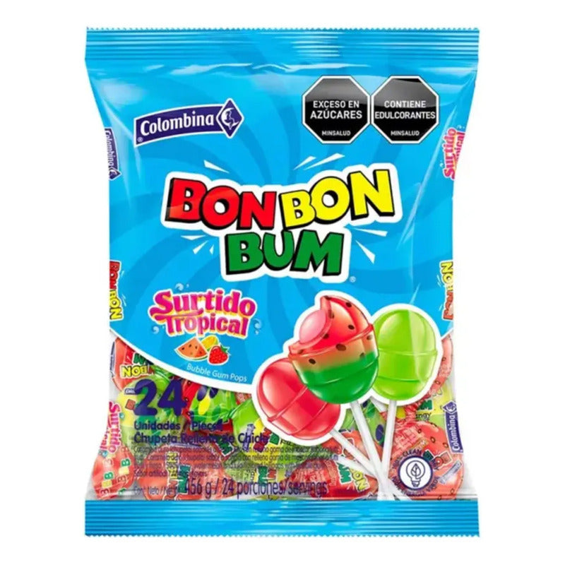 Coyac Bon Bon Bum Sabor Surtidos Tropical De Colombina