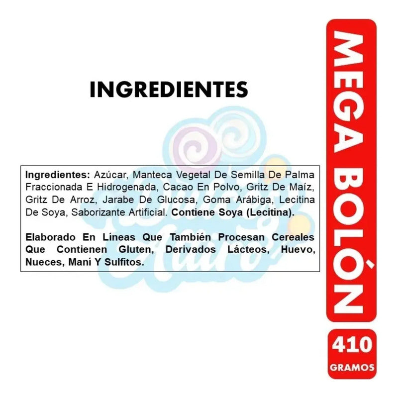 Mega Bolón Chocolate Fruna -  Tipo Cholitos (bolsa De 410gr)