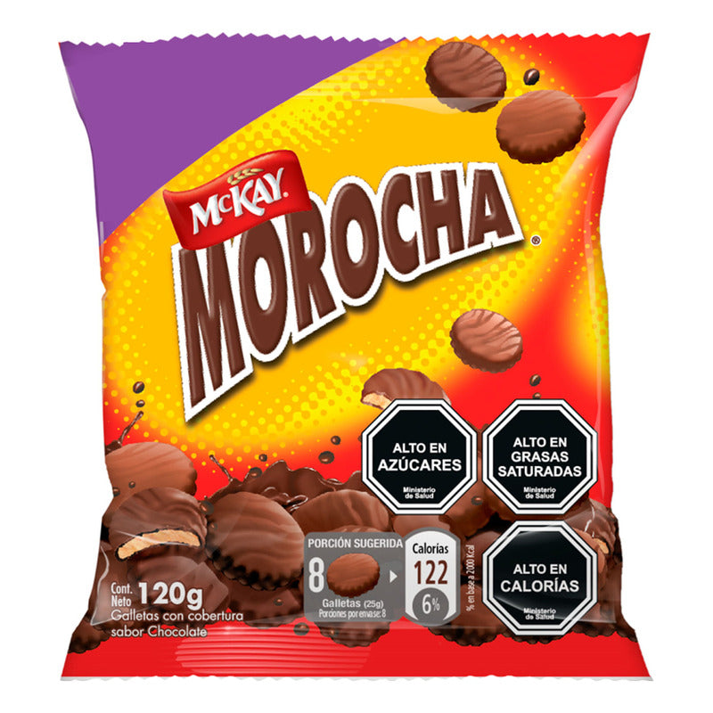 Morocha - Galletas Con Cobertura De Chocolate Mckay 120g