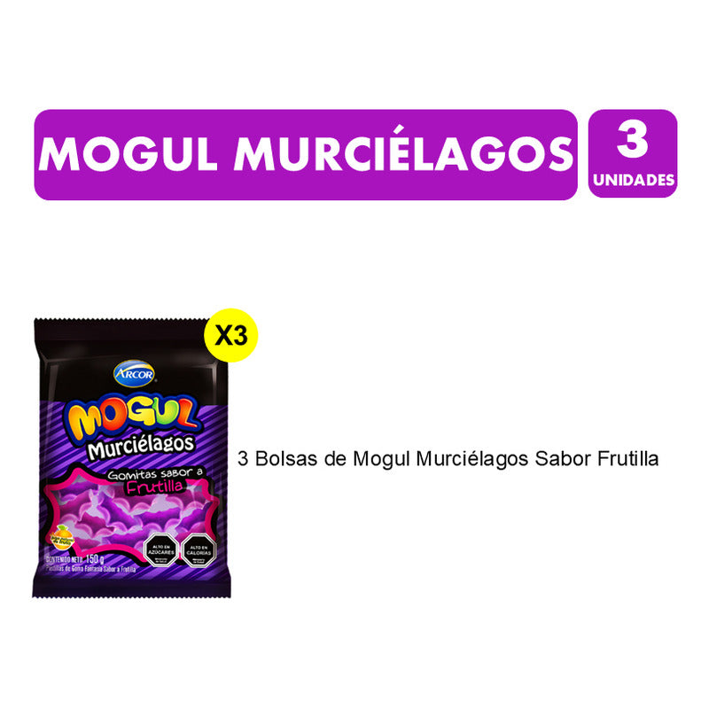 Dulces Para Halloween - Gomitas Mogul Murciélagos (pack 3u)