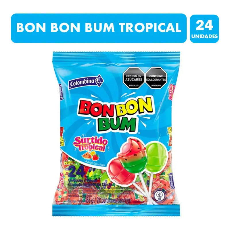 Coyac Bon Bon Bum Sabor Surtidos Tropical De Colombina