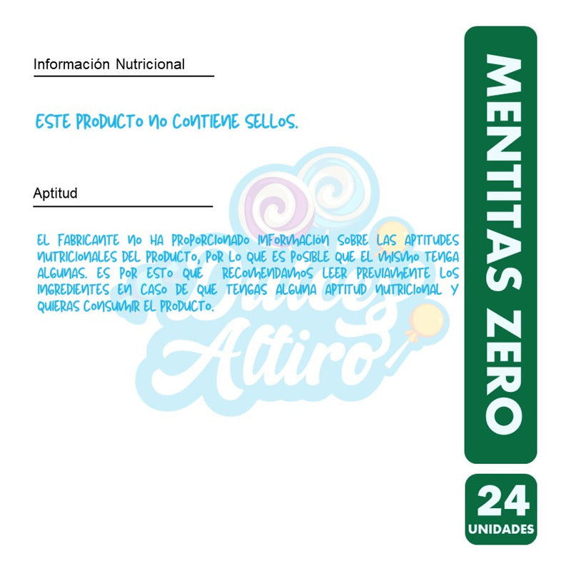 Mentitas Zero De Ambrosoli (caja Con 24 Unidades)