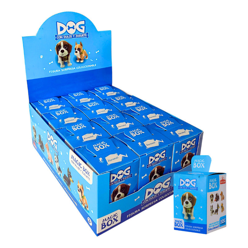 Juguetes Sorpresa Cumpleaños - Caja De 12 Perritos Y Dulces