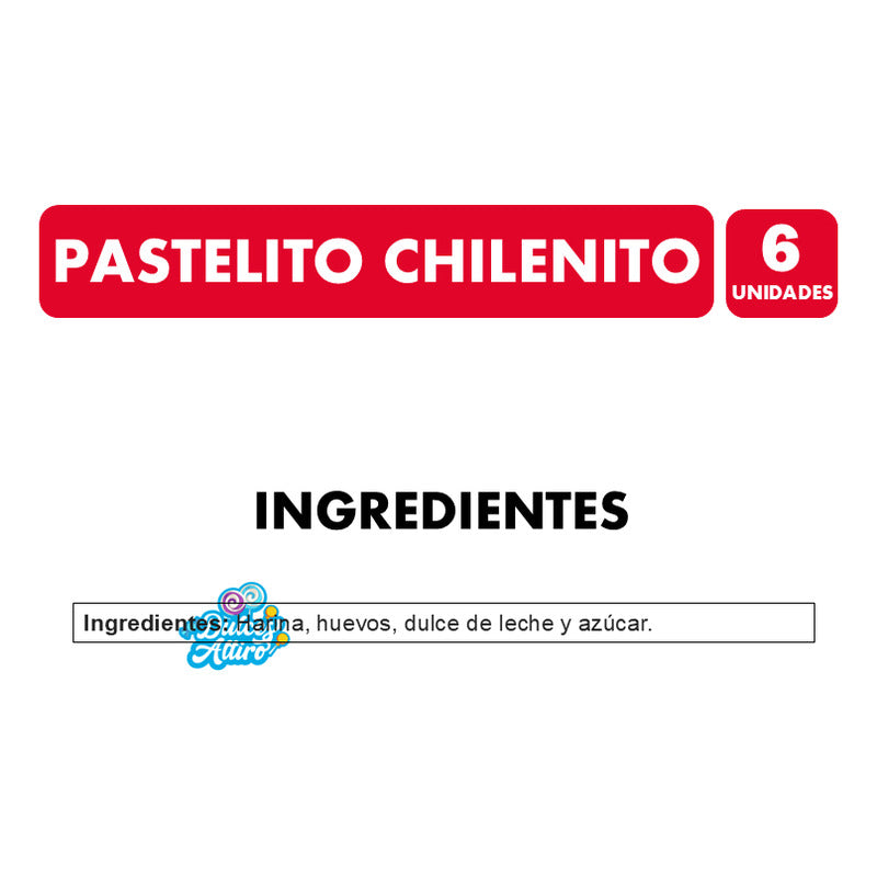 Pastel Artesanal Chileno Con Merengue Curacavi (6 Unidades)
