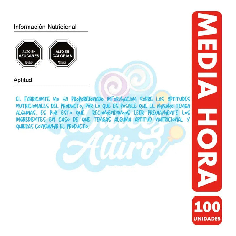 Caramelo Media Hora (bolsa Con 100 Unidades)