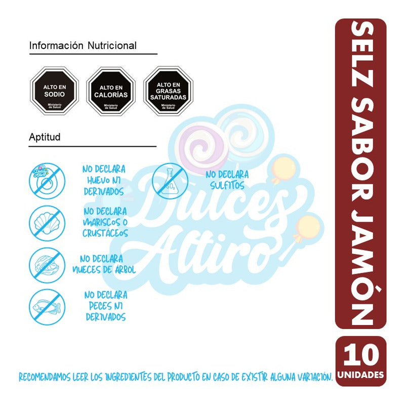 Pack Galletas Selz Sabor Jamón (pack 10 Unidades)