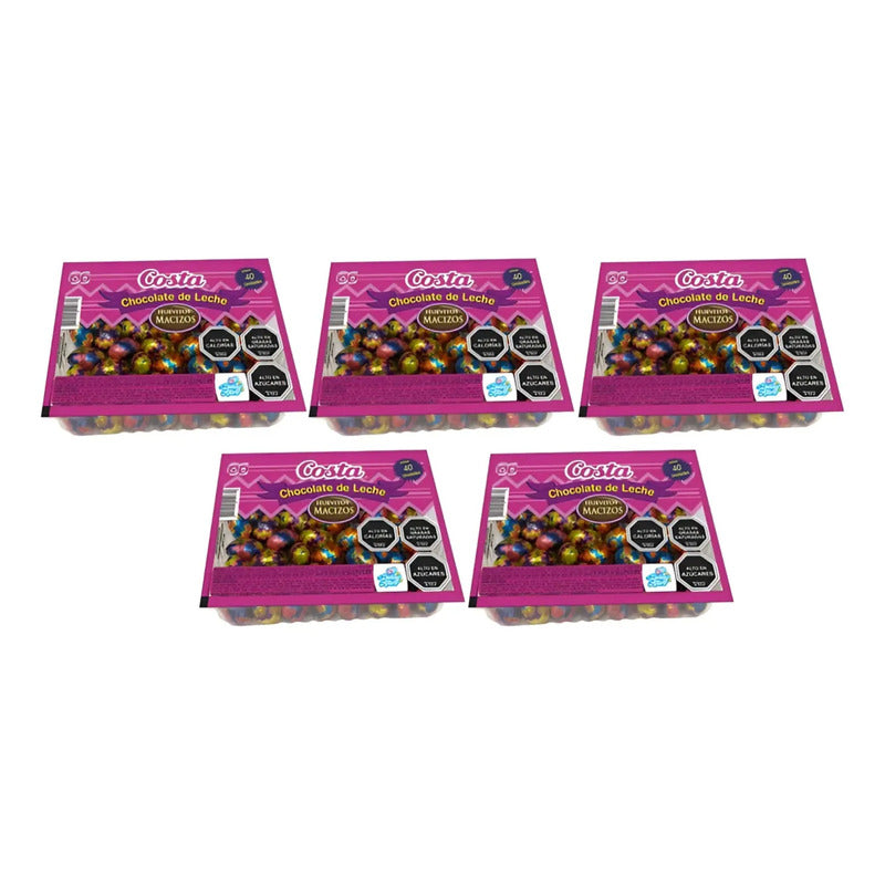 Pack Huevitos De Chocolates Costa (5 Bandejas 40 U)