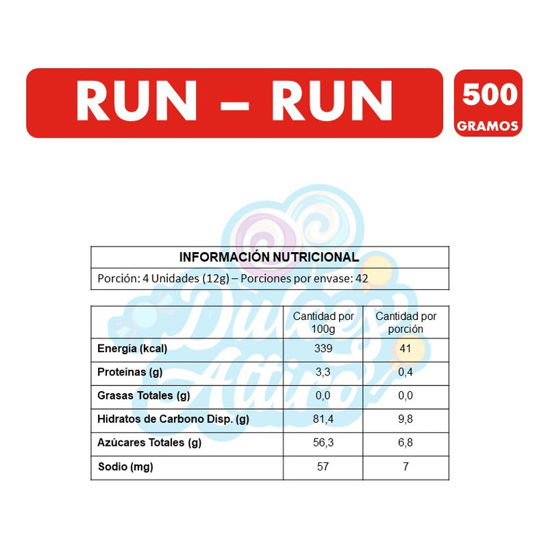 Run Run Marshmallows Sabor Vainilla-fruna (bolsa Con 500 Gr)