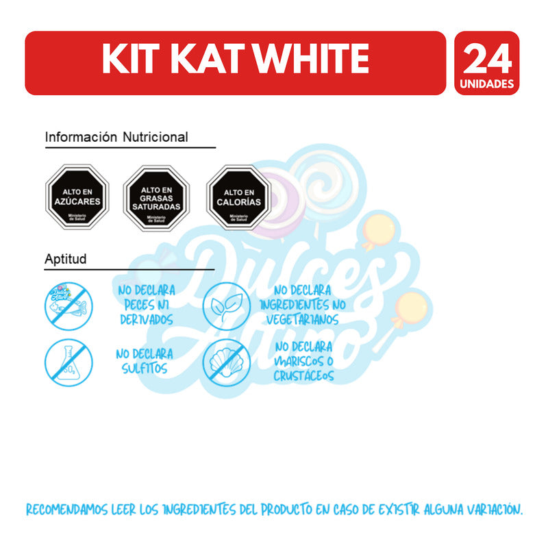 Kit Kat White En Caja - Chocolate Por Mayor (caja De 24 Uni)