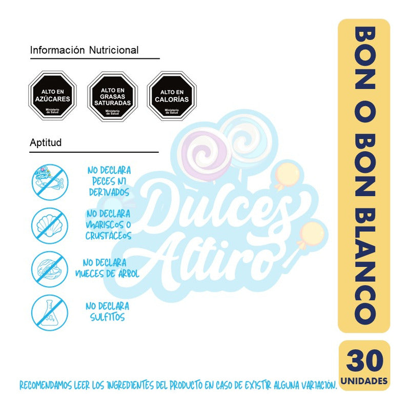 Bon O Bon Blanco - Bombones De Arcor (caja Con 30 Uni)