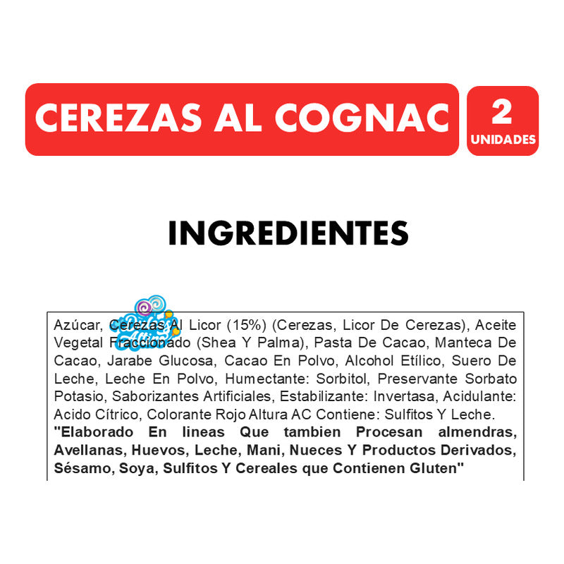 Caja Bombones Cerezas Cognac De Kilo Ambrosoli (pack 2 Un)