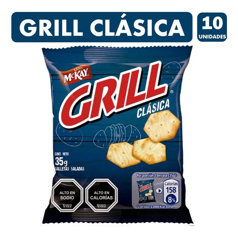 Grill Clásica-galletas De Mackay Para Colación(pack Con 10u)