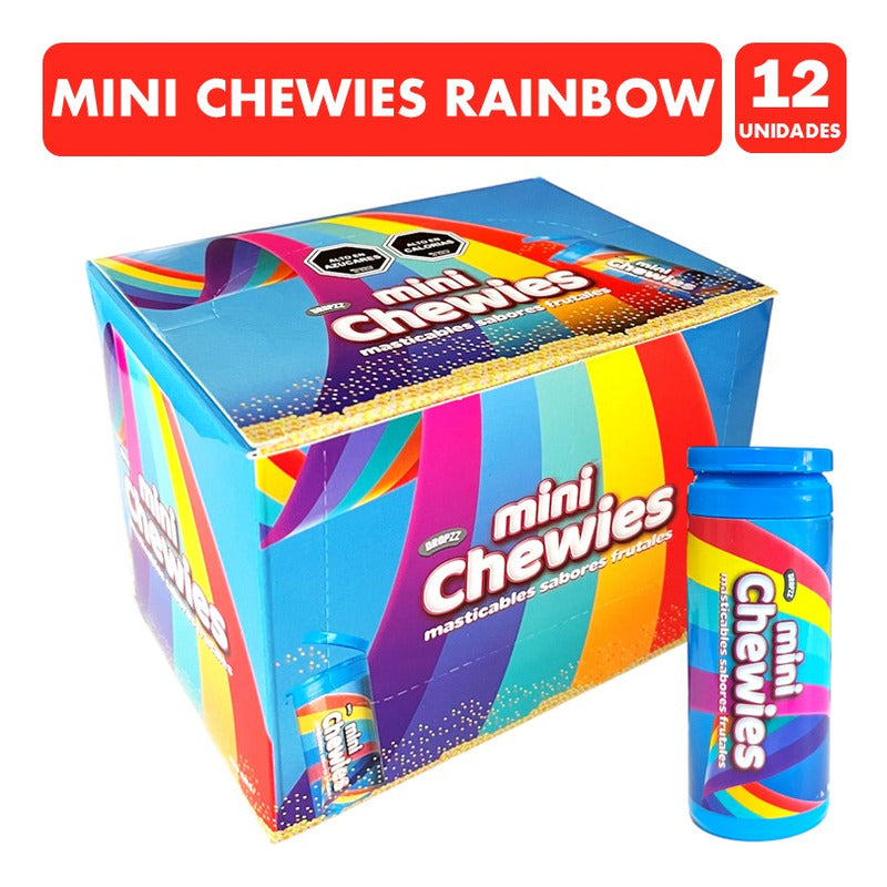 Mini Chewies - Masticables Sabores Frutales (12 Tubos)