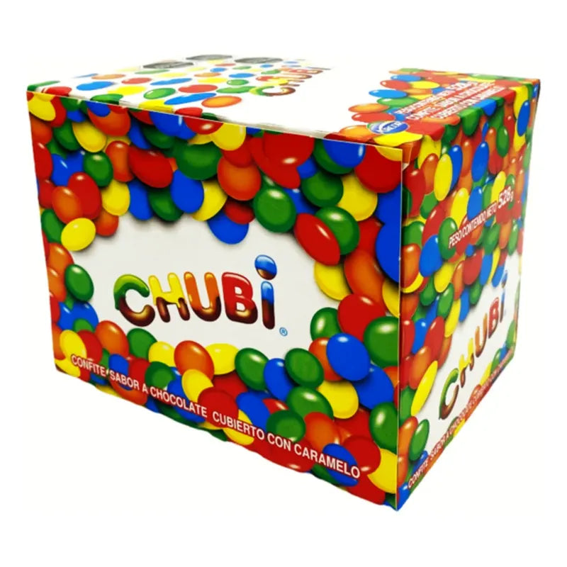 Chubi -confite De Chocolate Cubierto Con Caramelo (caja 24u)