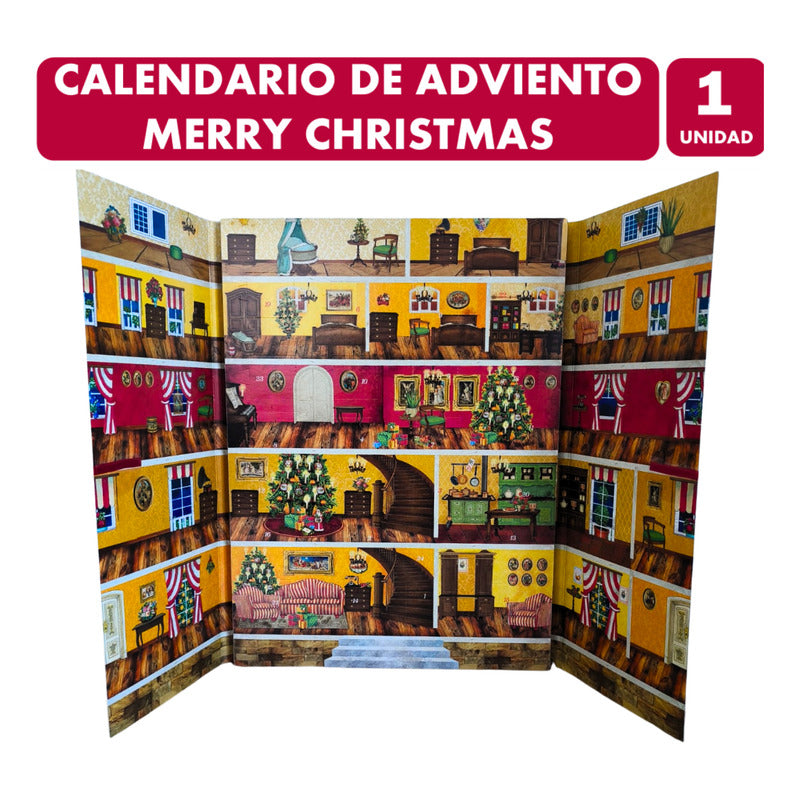 Calendario Adviento Diseño Casa - 24 Días Para Navidad
