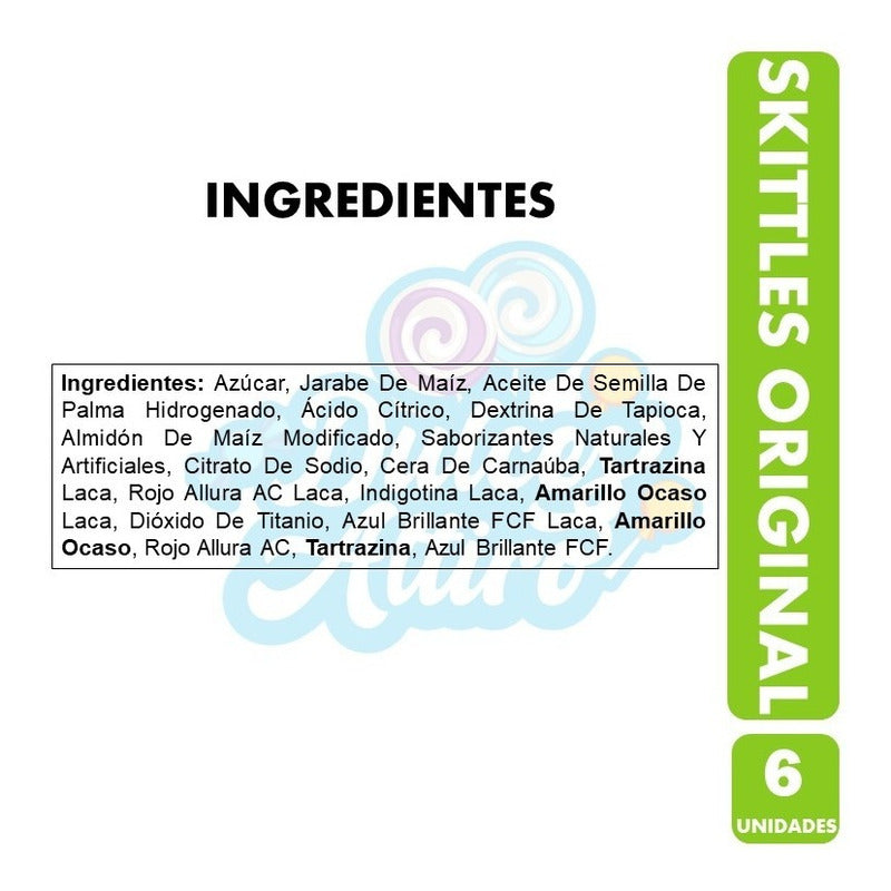 Skittles Original - Envase Rojo - Caramelos (pack Con 6 Un)
