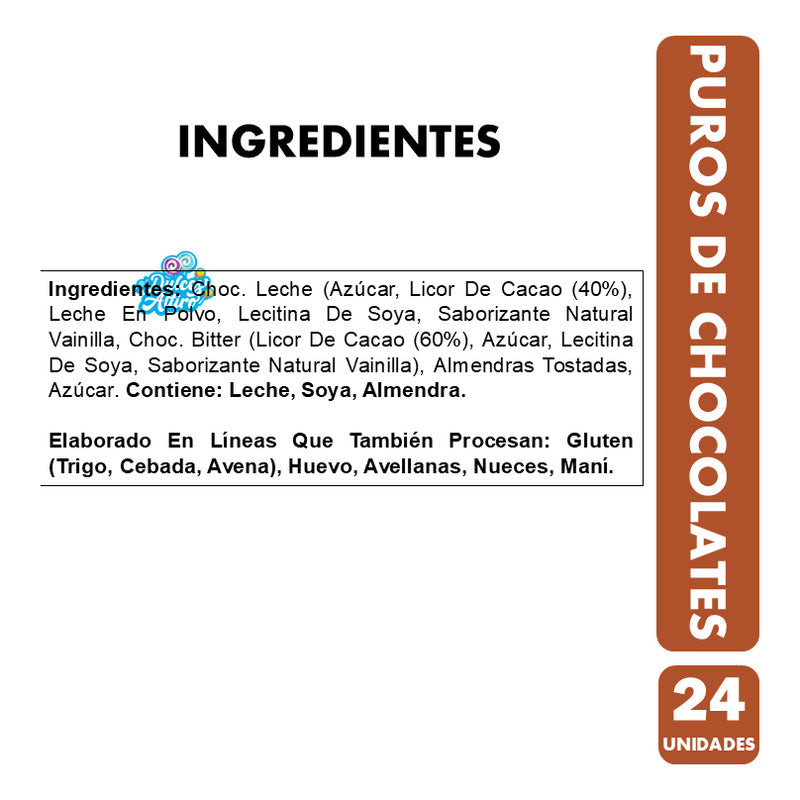 Chocolate En Forma De Puros - Entrelagos (caja Con 24 Uni)