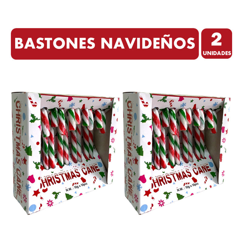 Bastones Dulces De Caramelo De Navidad - Pack De 2 Cajas