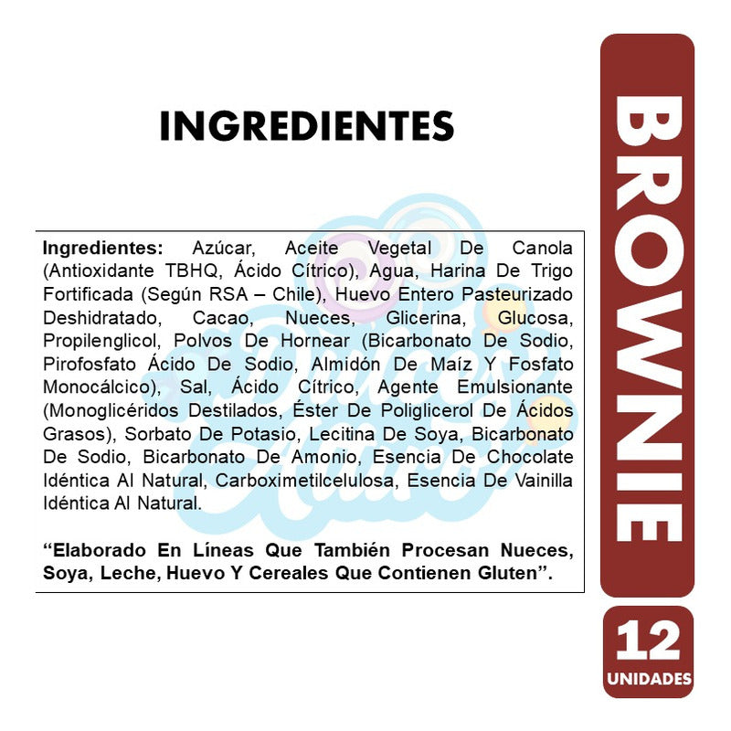 Brownie Nuez De Nutrabien Individual (caja Con 12 Unidades)