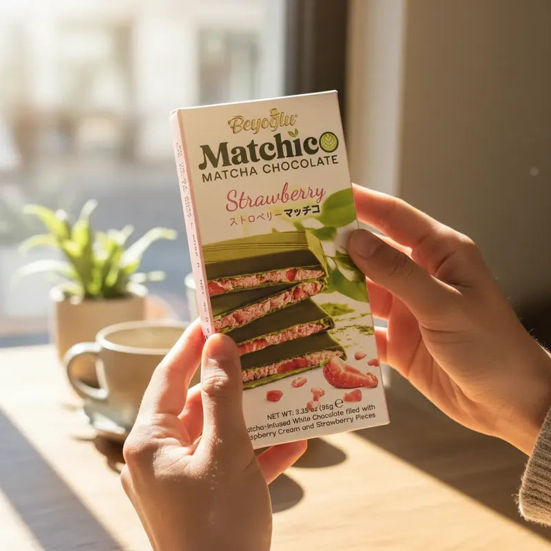 Dubai Matchico Strawberry Matcha Chocolate - Barra 95g
