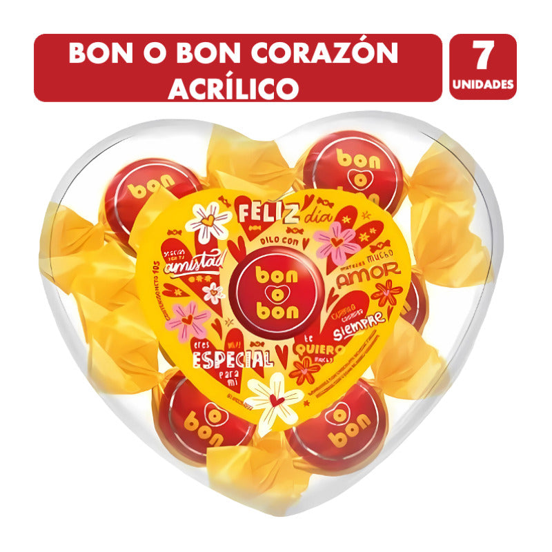 Bon O Bon - Caja Acrílica En Forma De Corazón Para Regalo