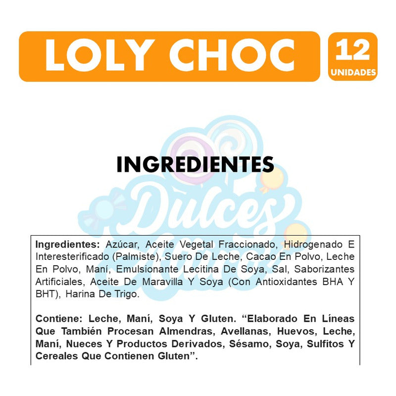 Chocolates Halloween - Bandeja De Loly Choc (display De 12)