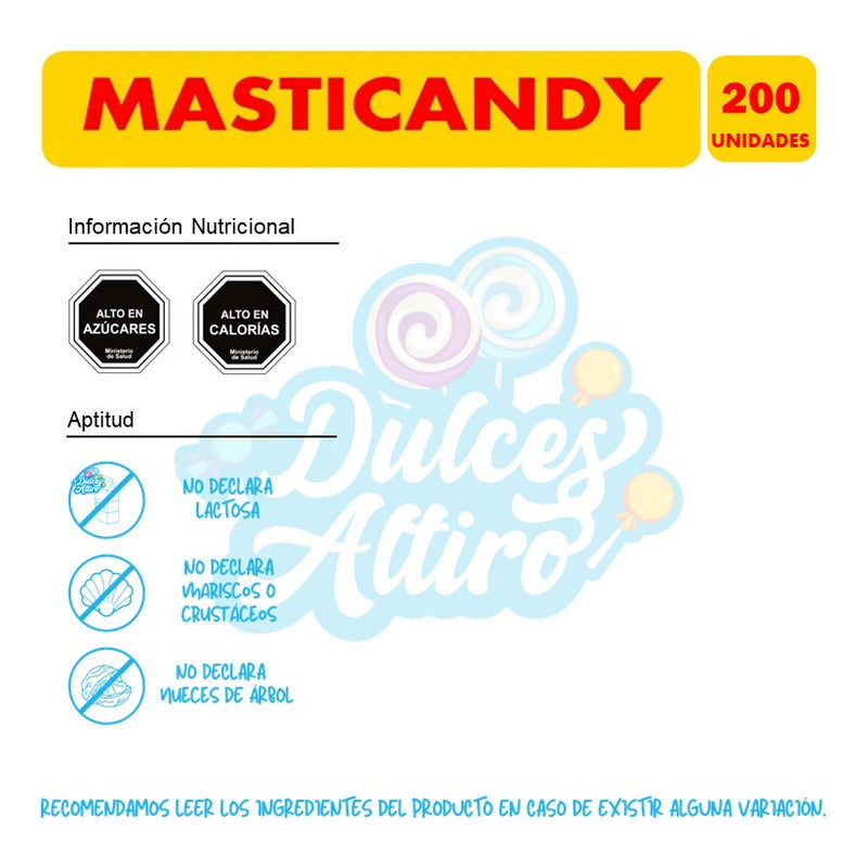 Masticandy Sabores Frutales De Ambrosoli (bolsa Con 200uni)
