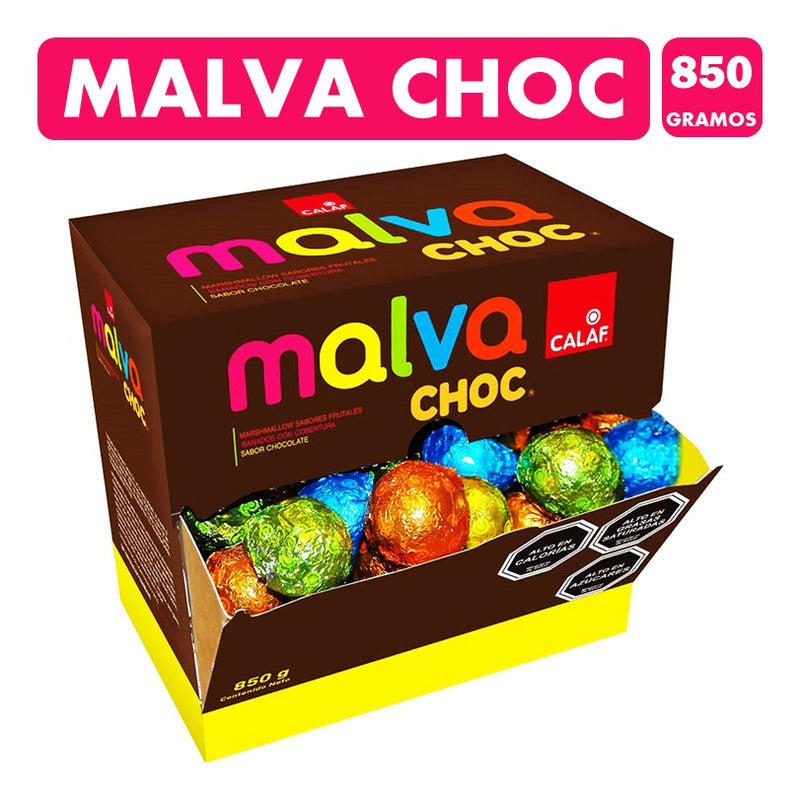 Marshmallows Chocolate Malva 850 Gr (display De 120 Un)