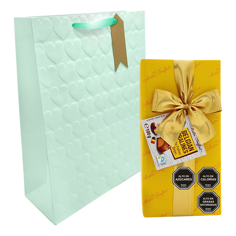 Bombones Maitre Truffout Praliné (caja Amarilla) + Bolsa