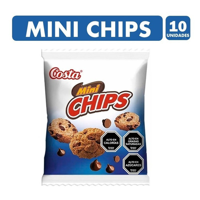 Galletas Mini Chips De Costa (para Colación) - Pack De 10un.