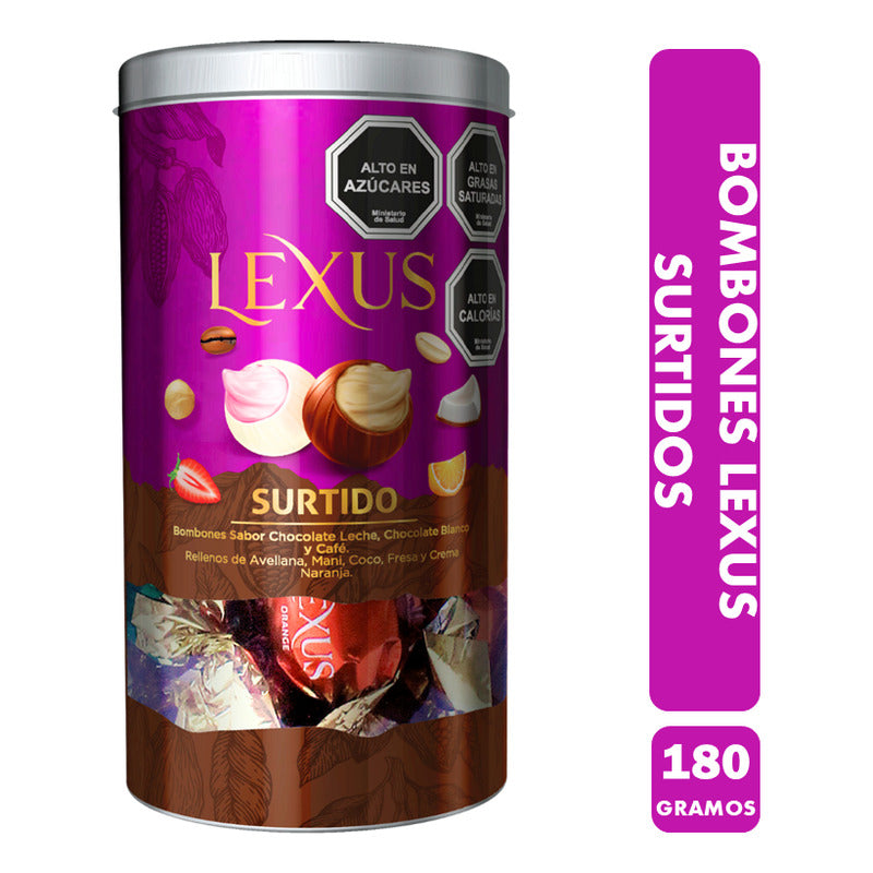 Bombones Lexus - Chocolate Relleno Sabores Surtidos (180 Gr)