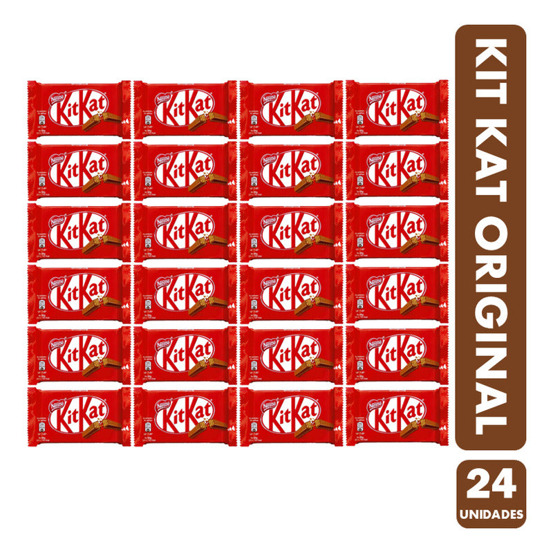 Kit Kat -oblea Bañada En Chocolate De Nestlé Por Mayor - 24u