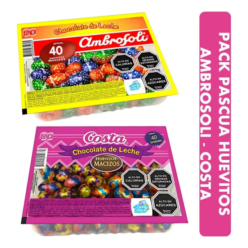 Pack De Pascua - Bandeja De Huevitos Costa + Ambrosoli
