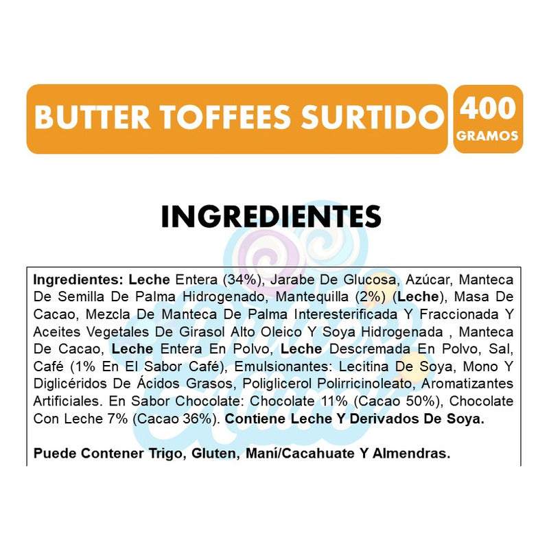 Caramelos Butter Toffes Surtido (bolsa Con 66 Unidades)