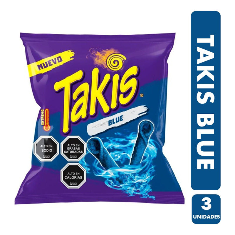 Takis Azul - Blue Muy Picante (pack Con 3 Unidades)