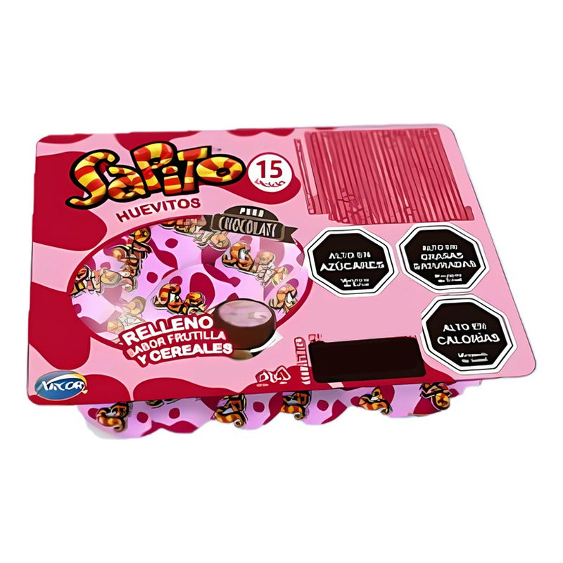 Huevos De Pascua De Sapito Frutilla Pink (bandeja De 15un)