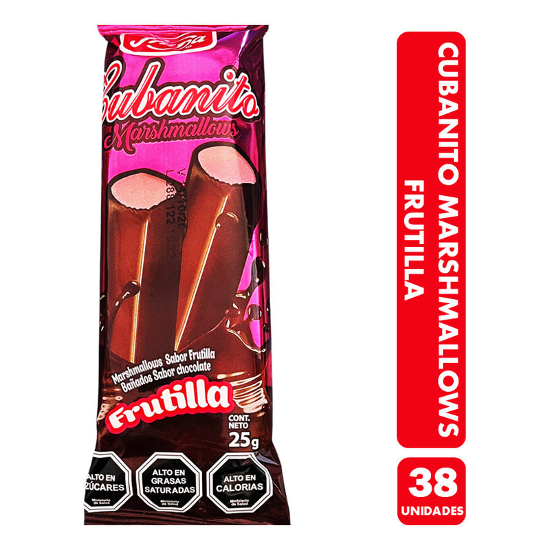 Cubanito Marshmallows Frutilla De Fruna (contiene 38 Uni)