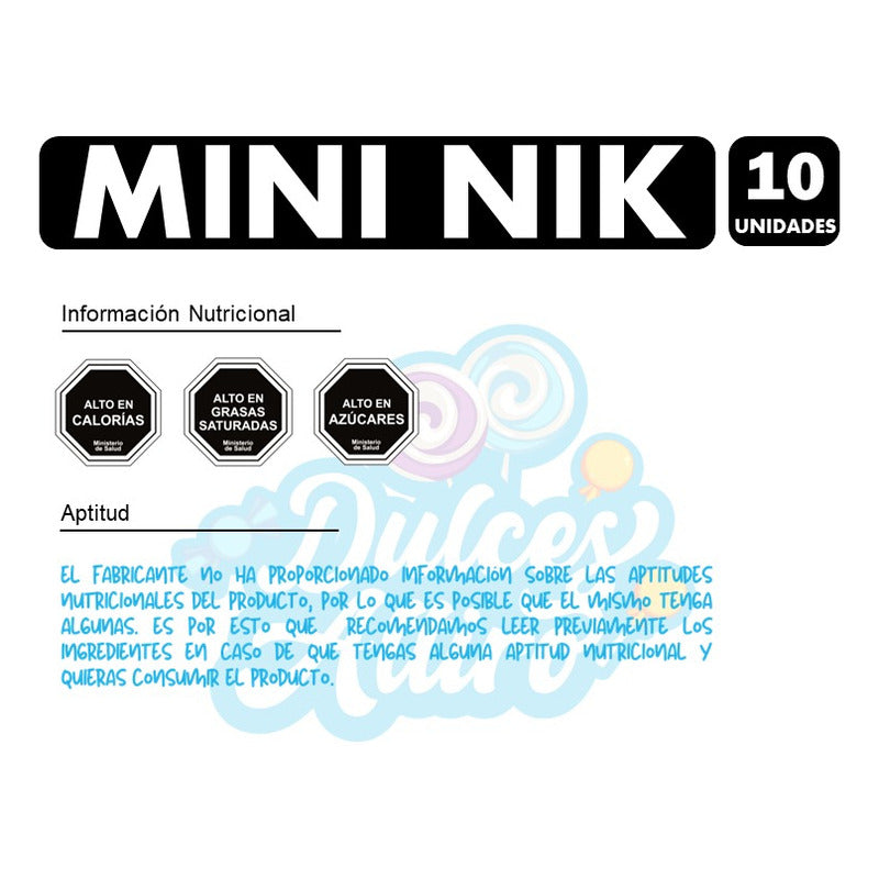 Mini Nik - Galletas De Costa Para Colación (pack De 10 Uni)