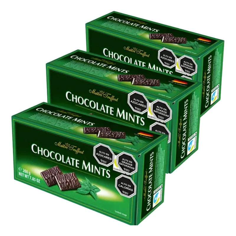 Chocolate Mints Maitre Truffout Importados (pack De 3 Un)