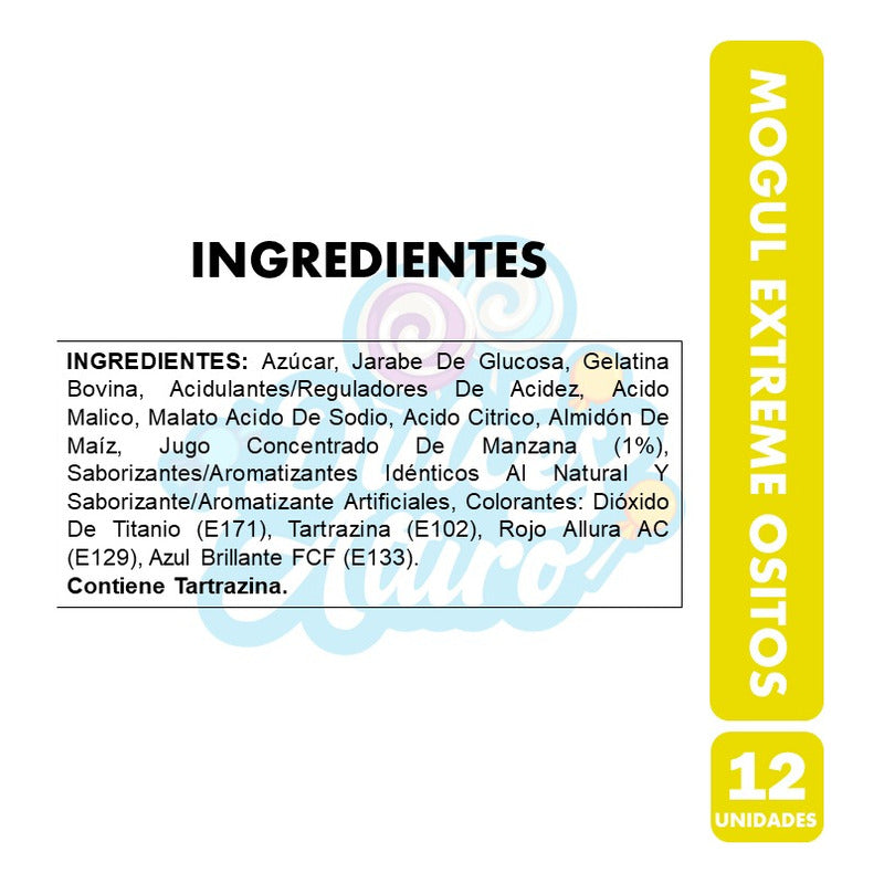 Gomitas Ositos Mogul Extreme Sabores Surtidos(caja Con 12un)