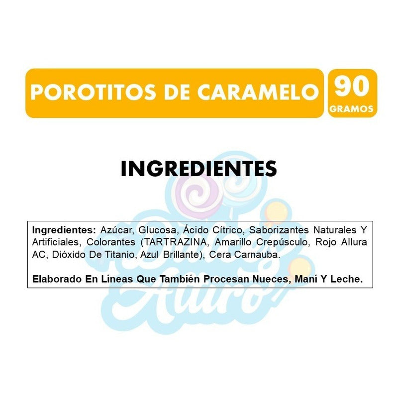 Porotitos Merello - Caramelos (bolsa Con 90 Gramos)