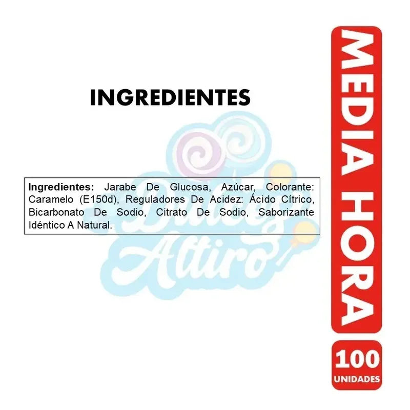 Caramelo Media Hora (bolsa Con 100 Unidades)