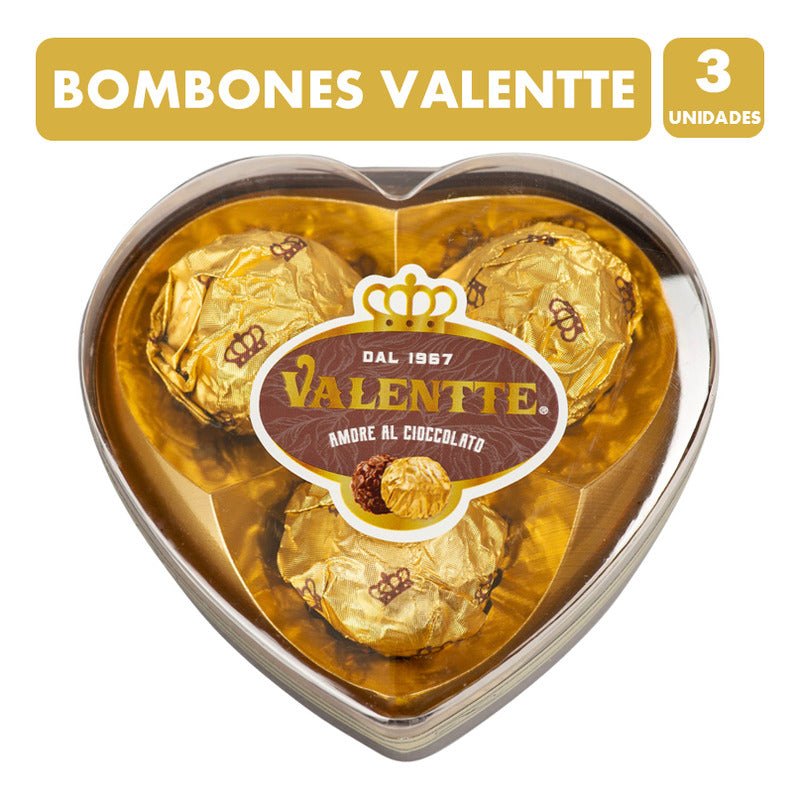 Bombones Valennte - Para Regalo Forma Mini Corazón (3 Uni)